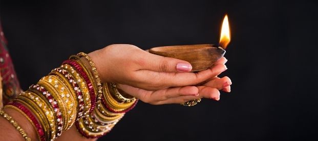 Diwali candle