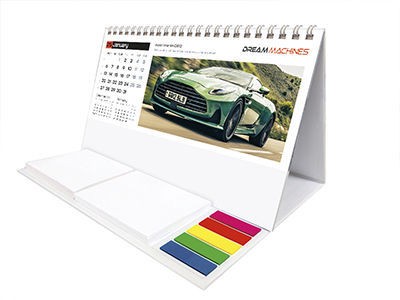 Dream Machines Note Station Desk Calendar