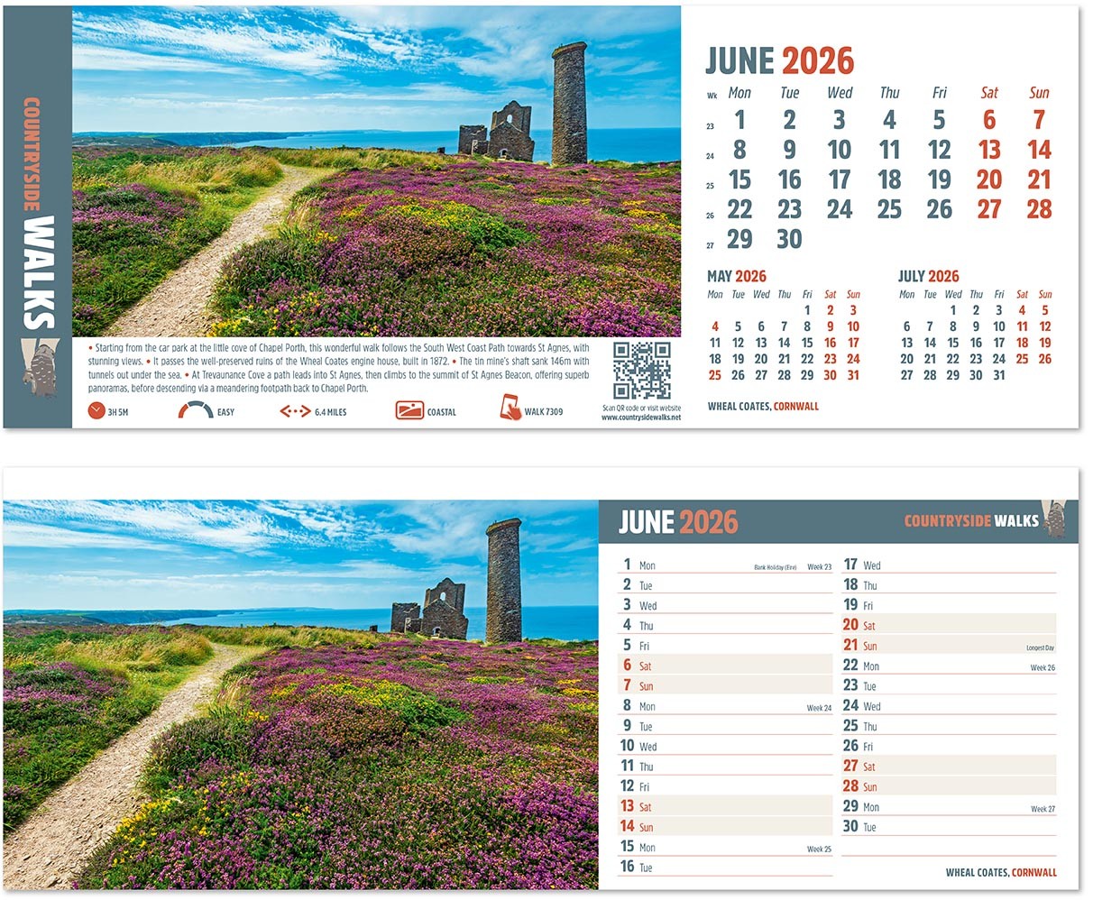 Countryside Walks Desk Calendar