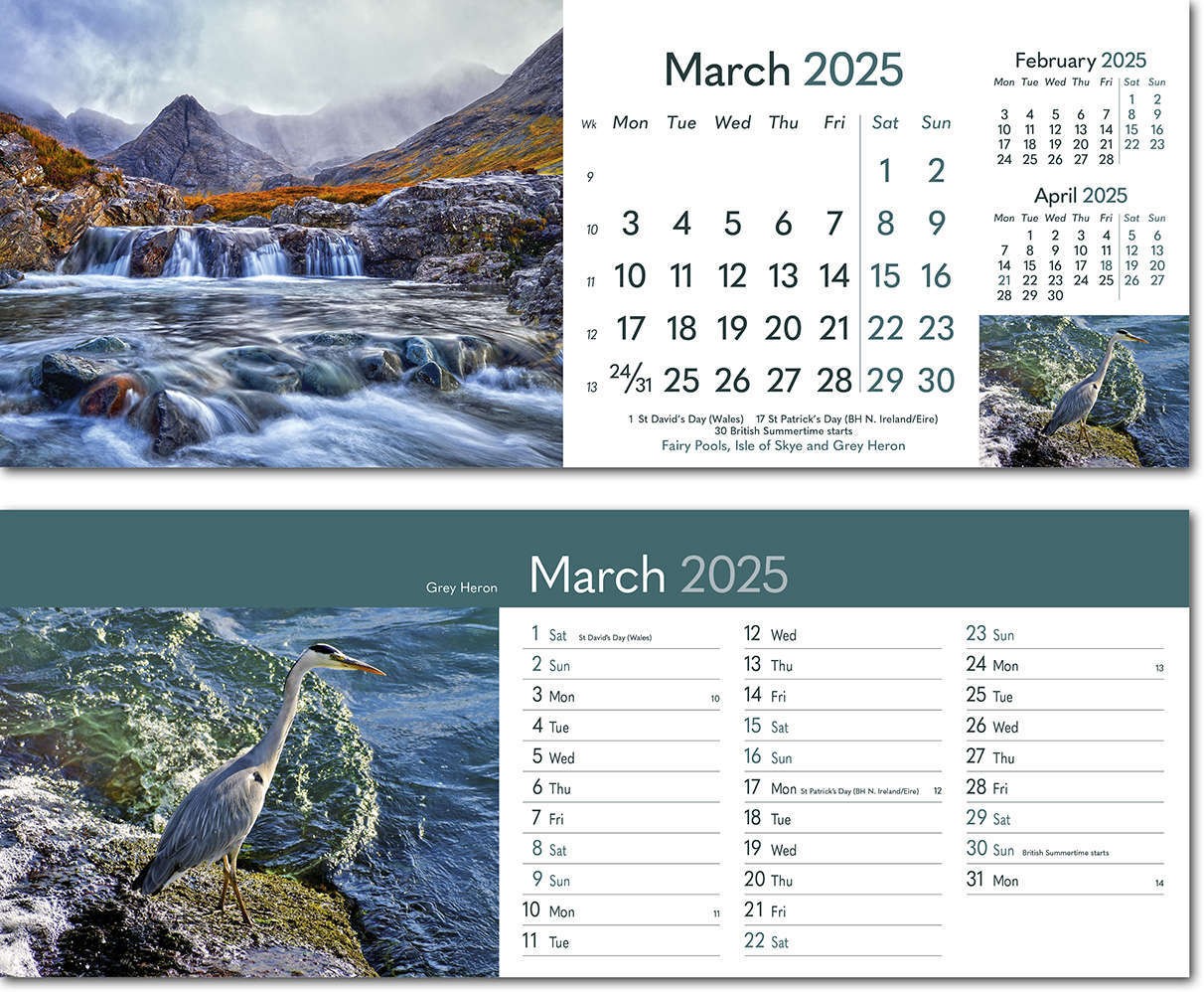 Rural Britain Desk Calendar