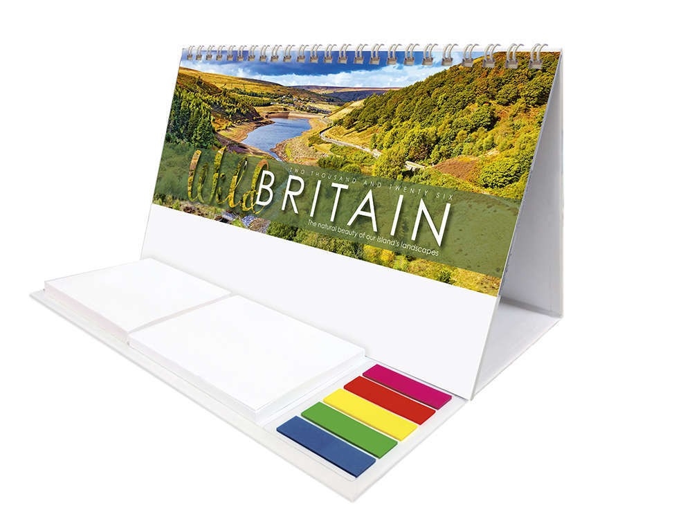 Wild Britain Note Station Desk Calendar 