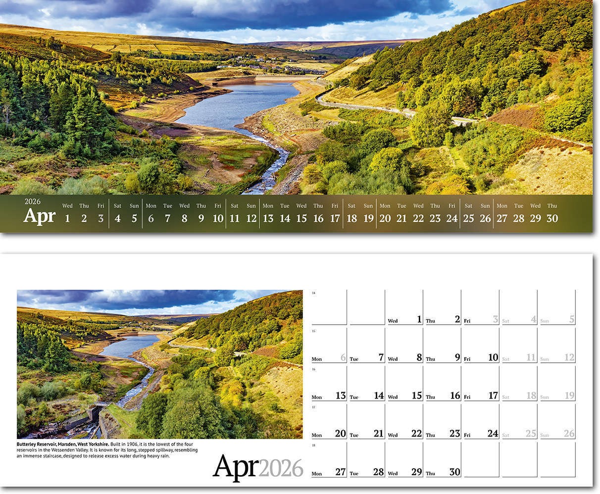 Wild Britain Note Station Desk Calendar 