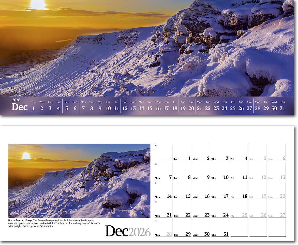 Wild Britain Note Station Desk Calendar 