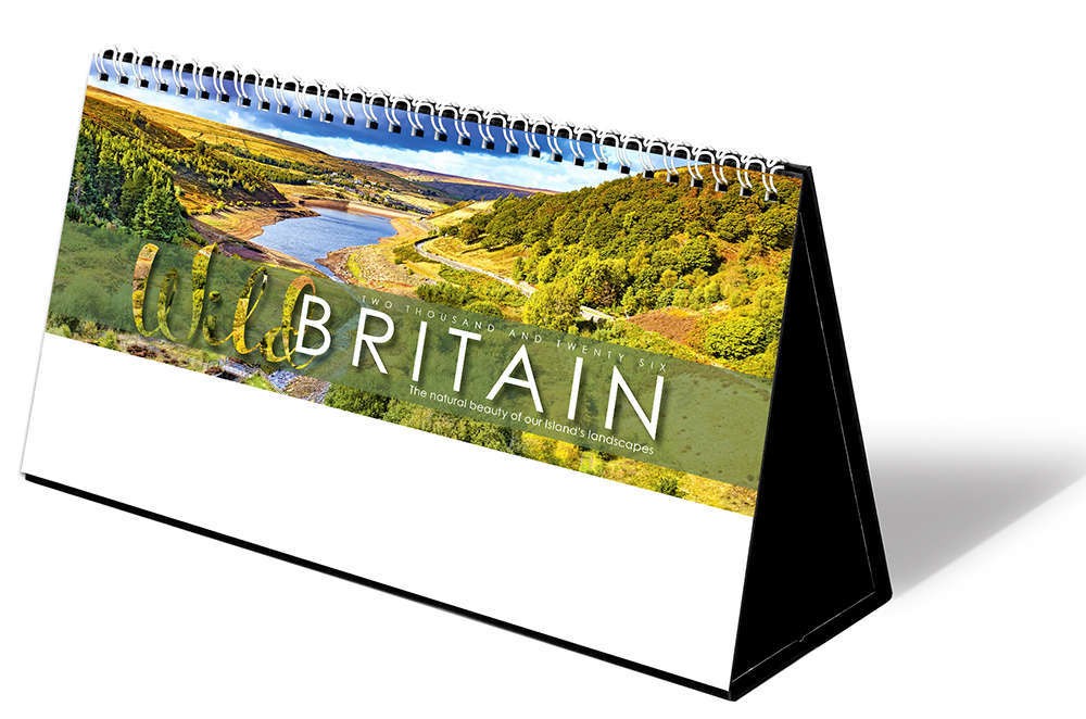 Wild Britain Premium Lined Easel Desk Calendar