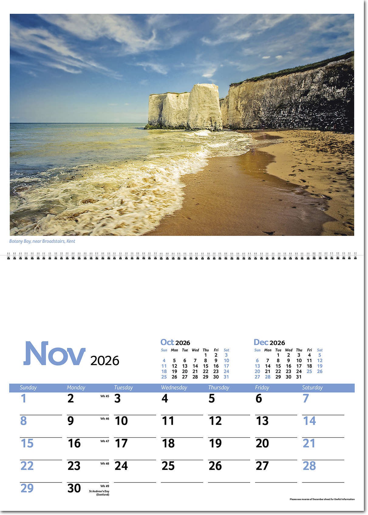 Beautiful Britain Postage Saver Calendar