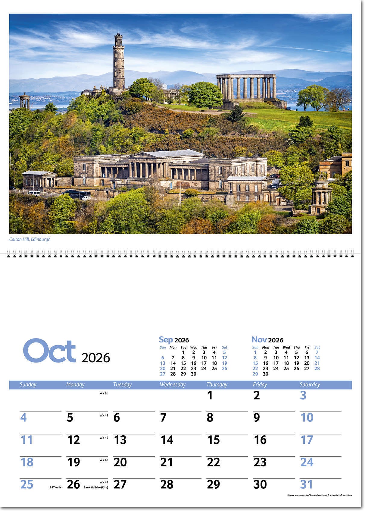 Beautiful Britain Postage Saver Calendar