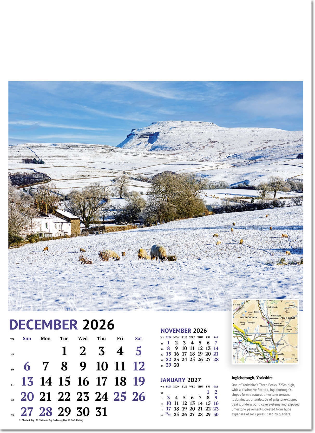 Beautiful Britain Wall Calendar