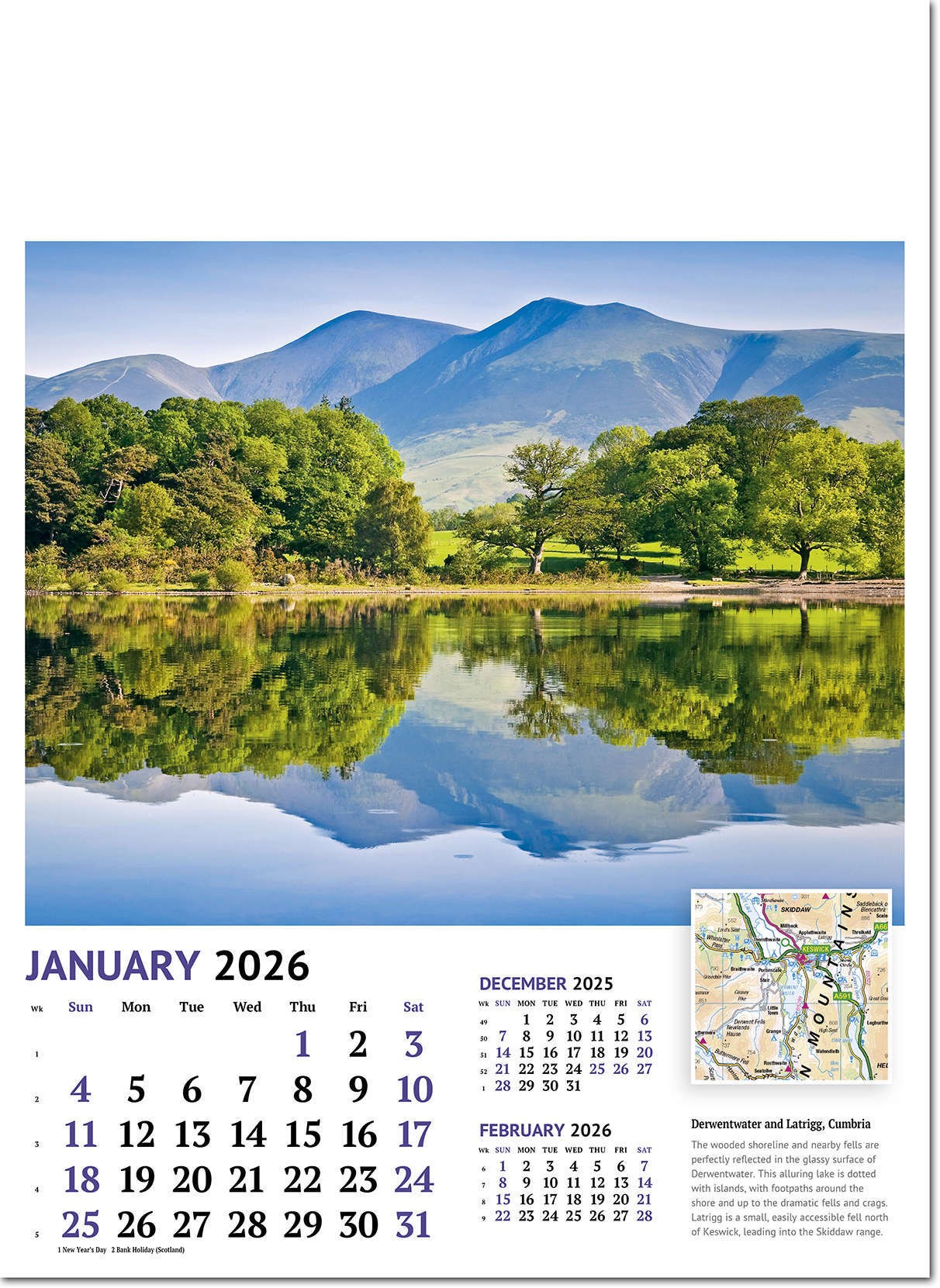 Beautiful Britain Wall Calendar