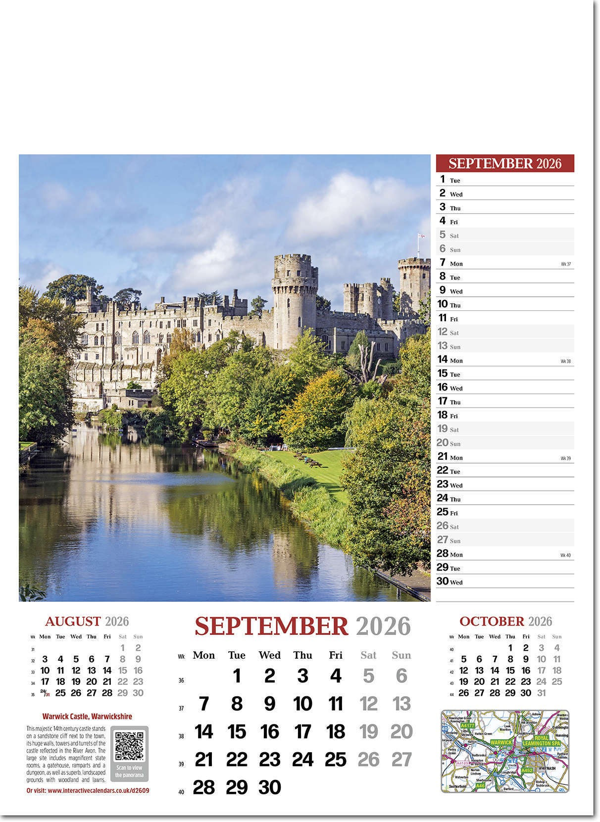 Discover Britain Wall Calendar