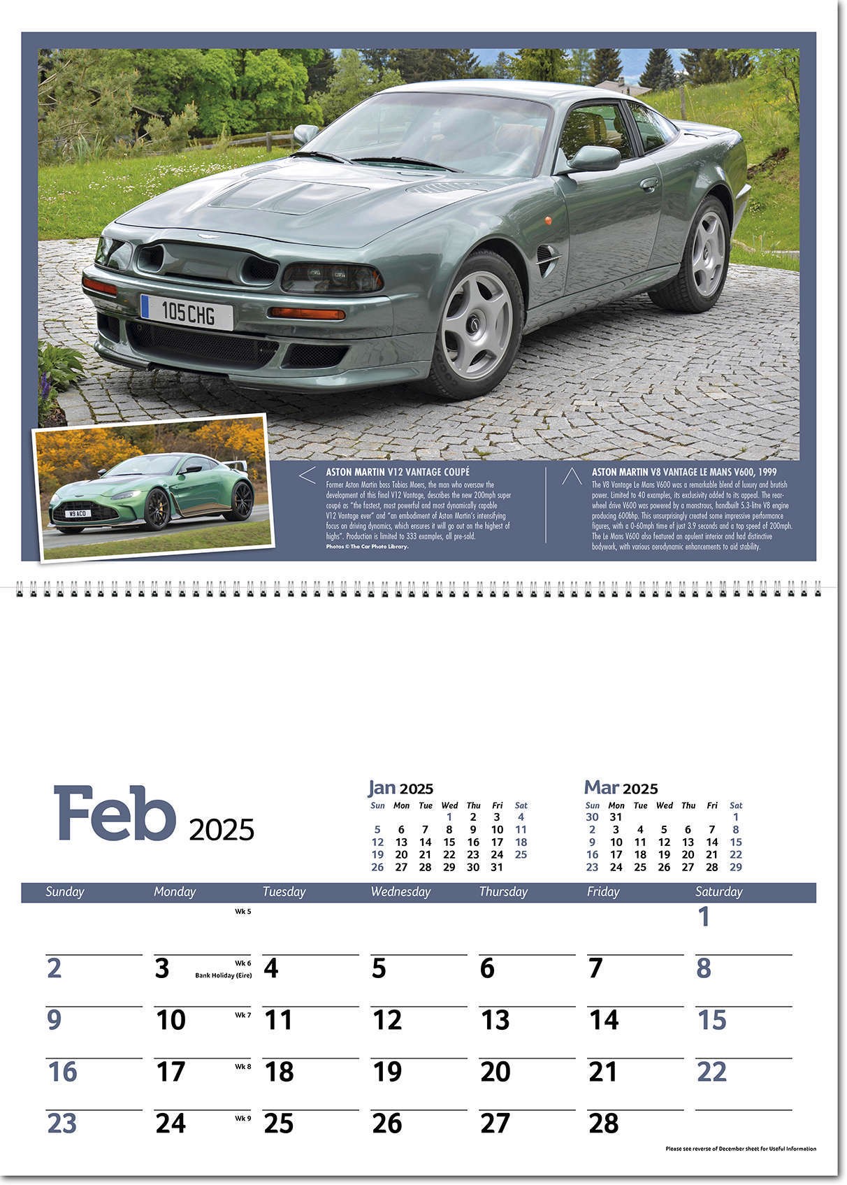 Classic Marques Past and Present Postage Saver Calendar