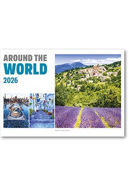 Around the World Postage Saver Calendar