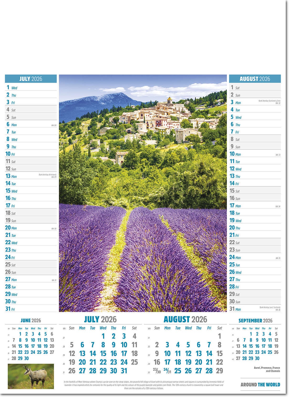 Around the World Calendar