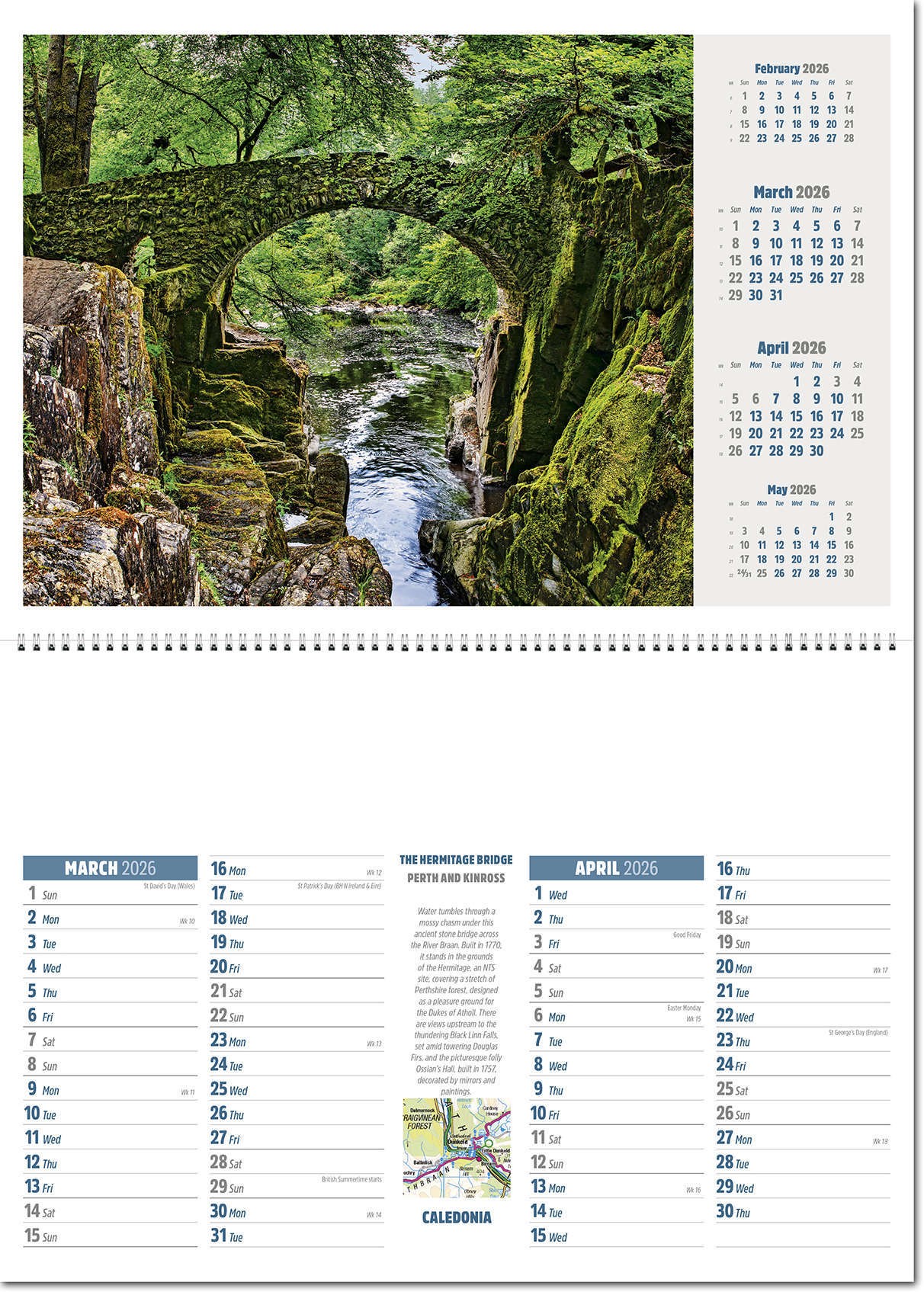 Caledonia Postage Saver Calendar