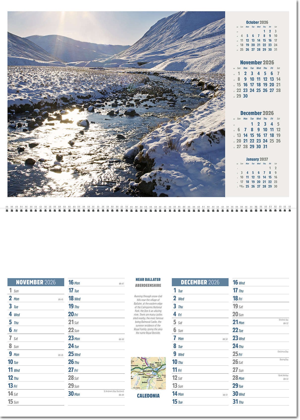 Caledonia Postage Saver Calendar