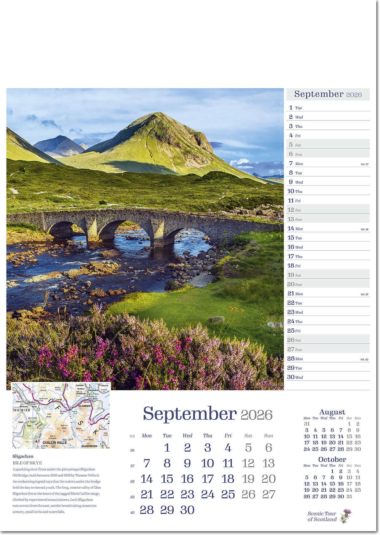 Scenic Tour of Scotland Calendar