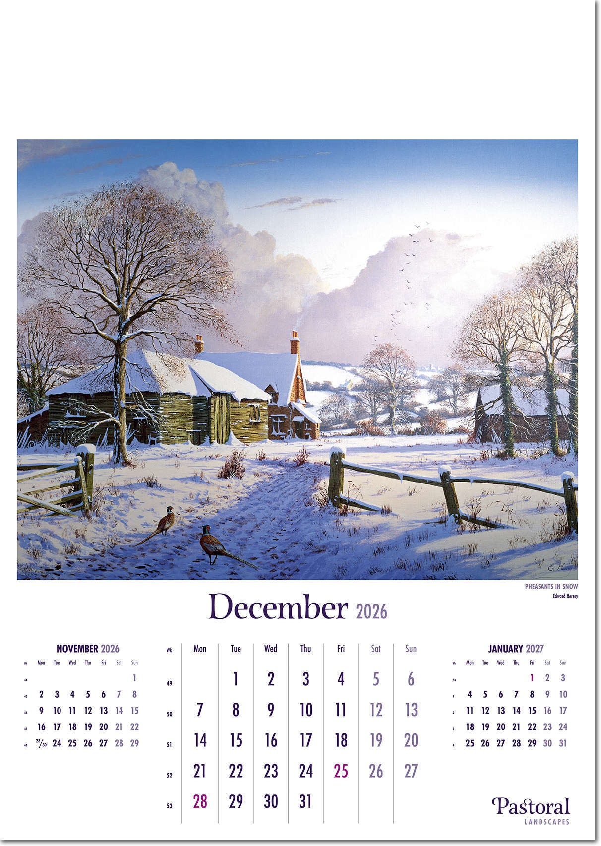 Pastoral Landscapes Calendar