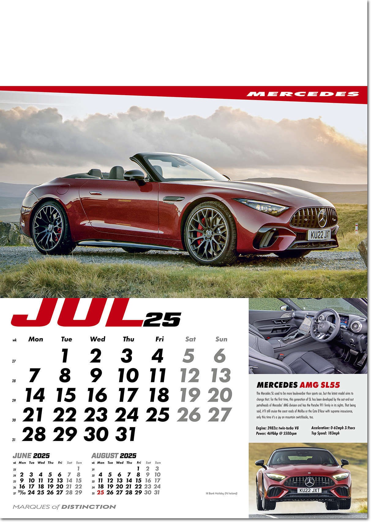 Marques of Distinction Wall Calendar