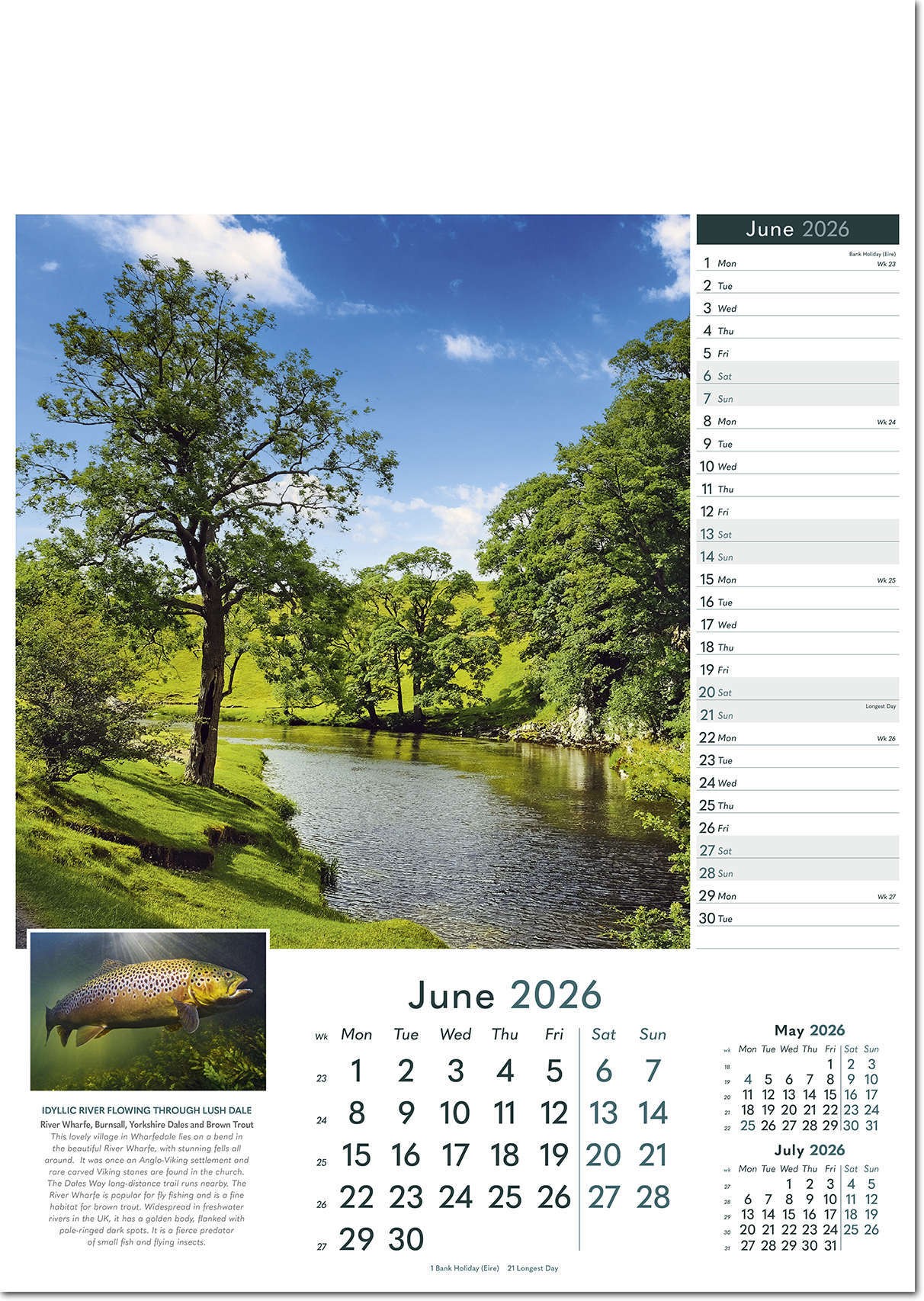 Rural Britain Wall Calendar