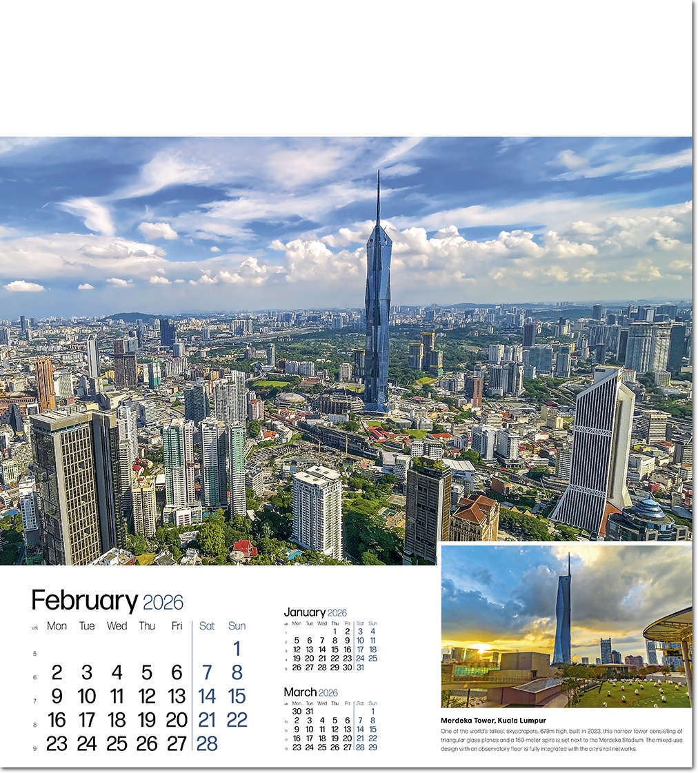 Iconic Structures Wall Calendar