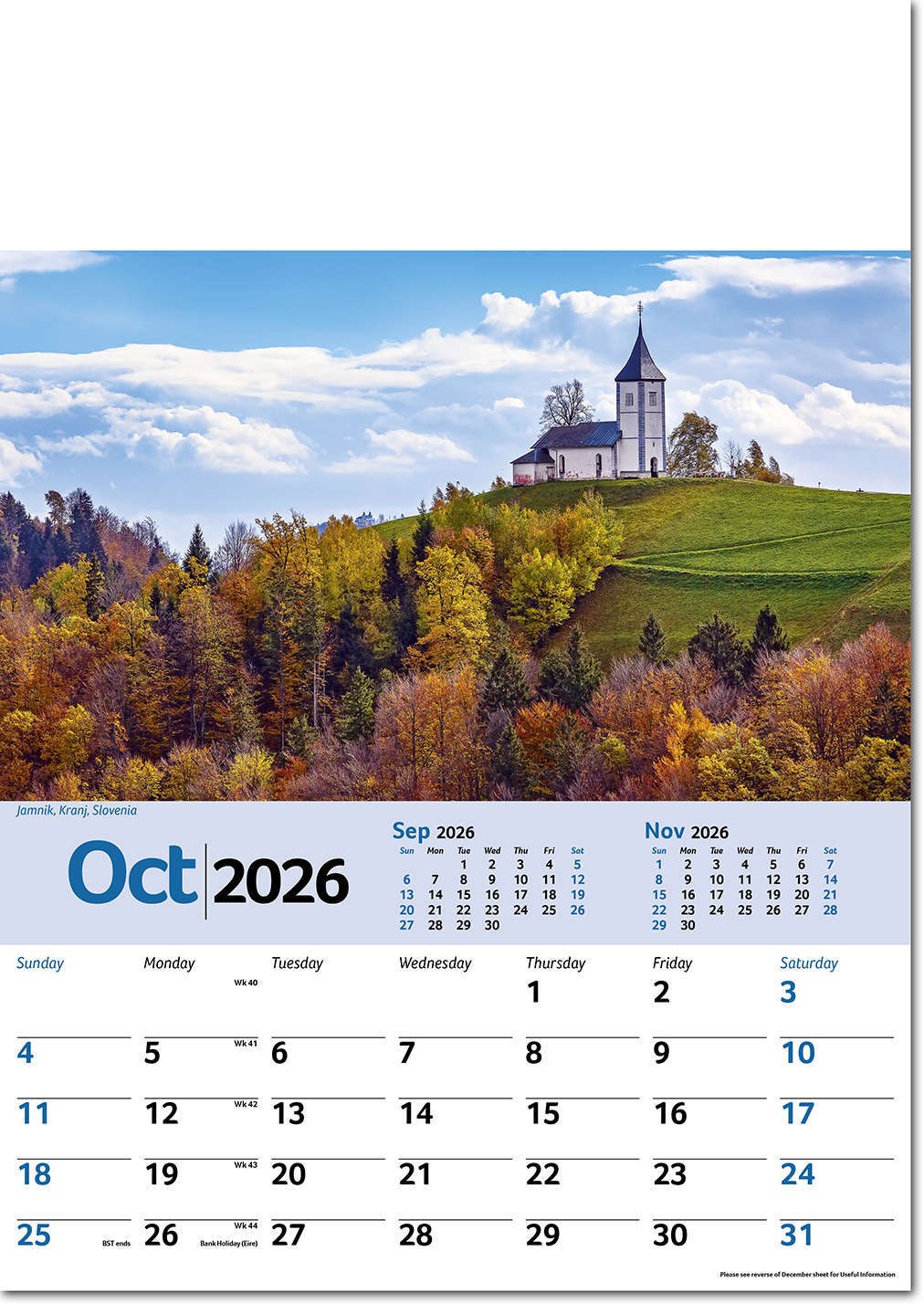 Scenic World Wall Calendar